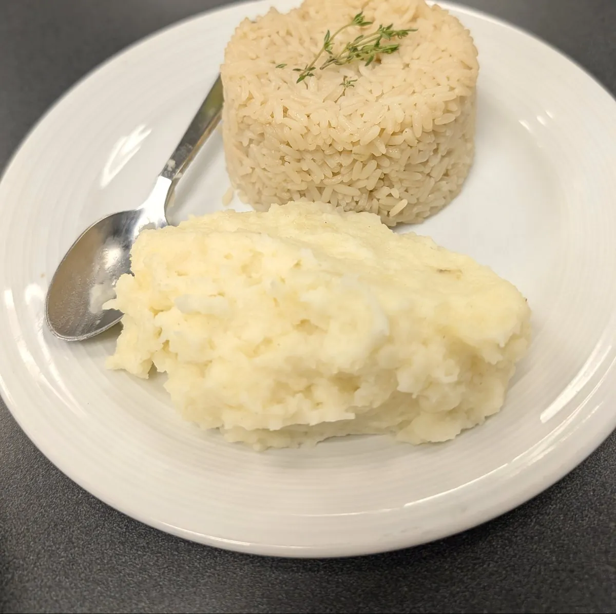 Rice Pilaf & Mashed Potatoes