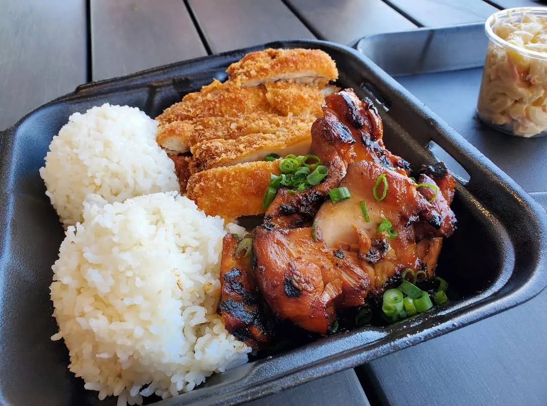 Mixed plate at 9th Island Grill