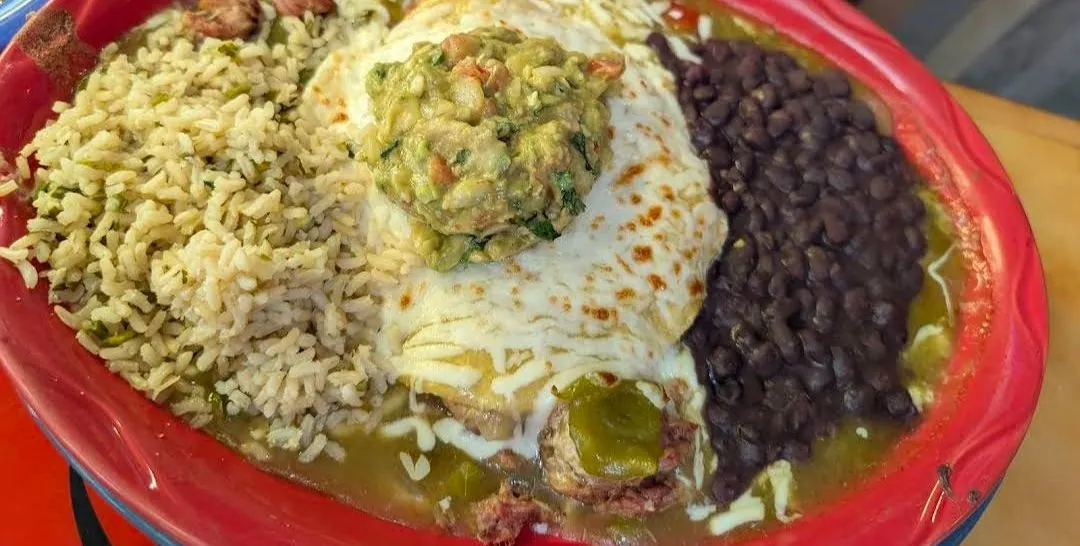 Pork enchiladas, Springdale, Utah