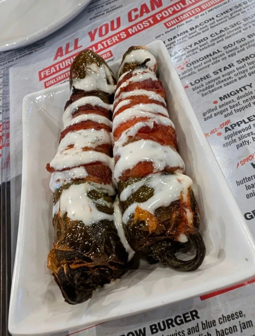 Jalapeño poppers at Slater's 50/50