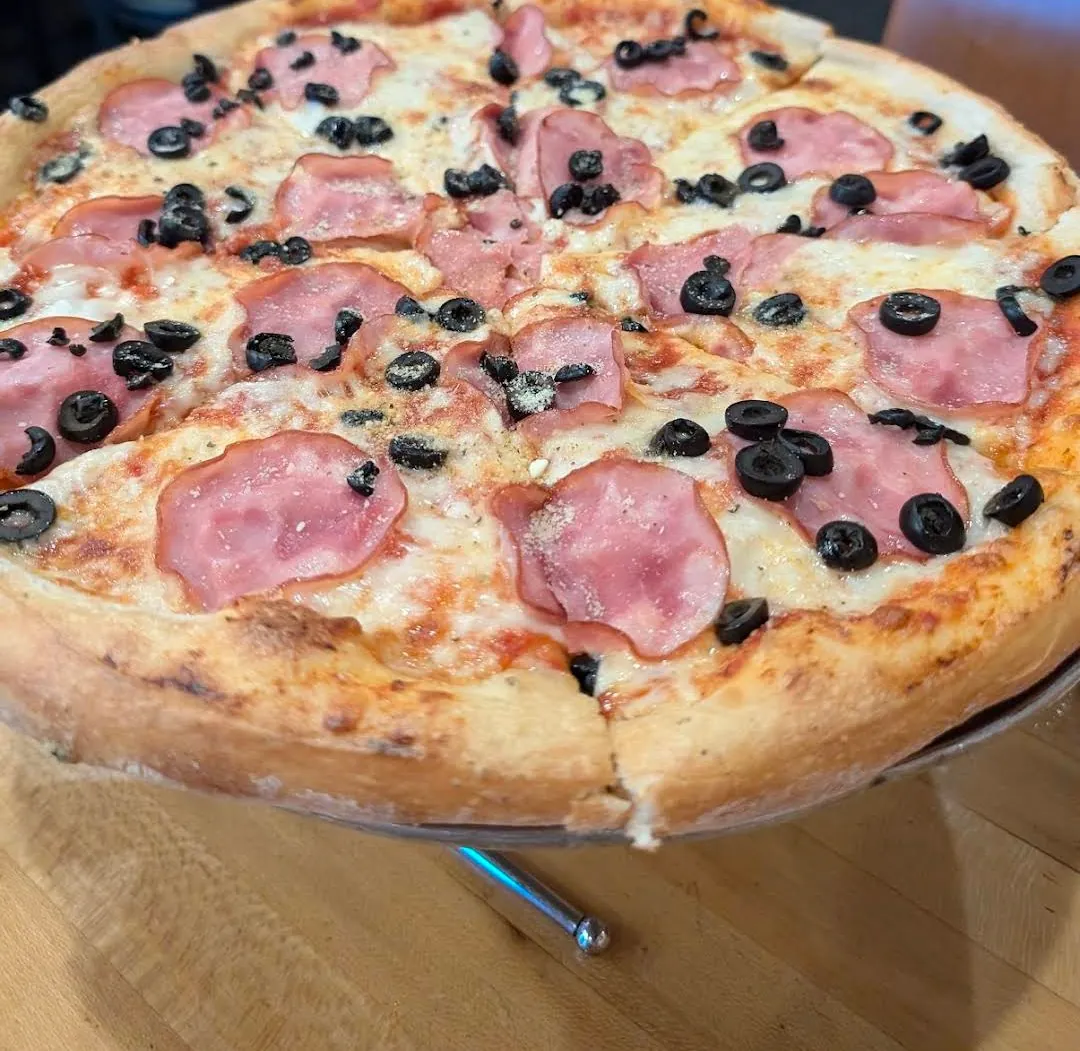 Ham and olive pizza, Anchorage, Alaska